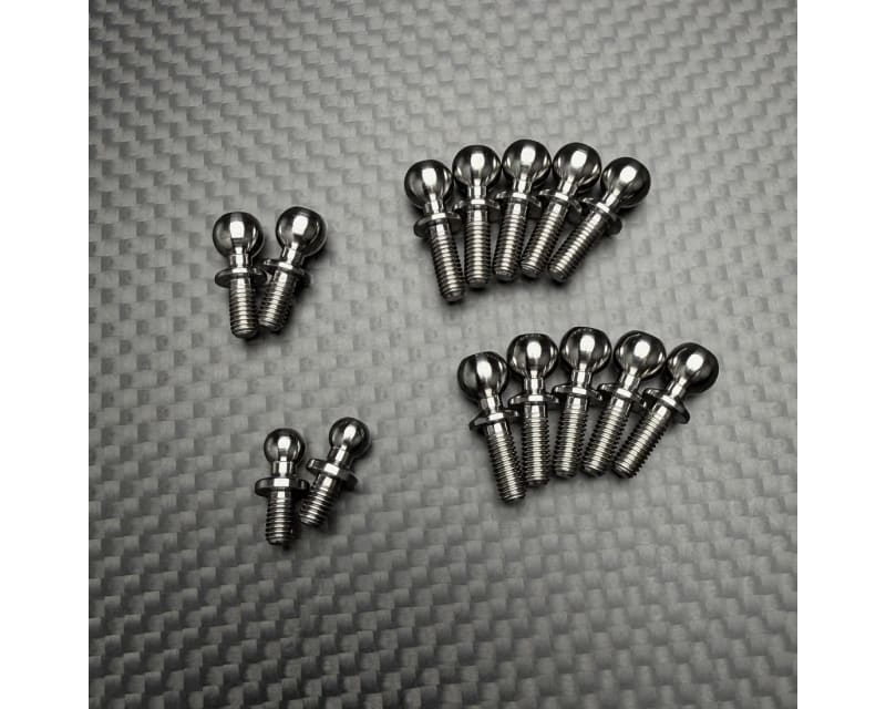Tap to zoom R1WURKS R1B Titanium Ball Stud Set DIRT Silver