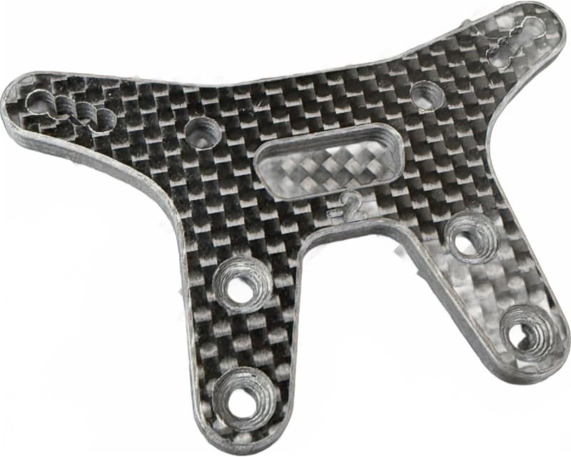 Tap to zoom R1WURKS R1B Front Carbon Fiber Shock Tower -2mm 3K Plain Weave