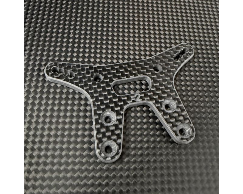 Tap to zoom R1WURKS R1B Front Carbon Fiber Shock Tower -2mm 3K Plain Weave