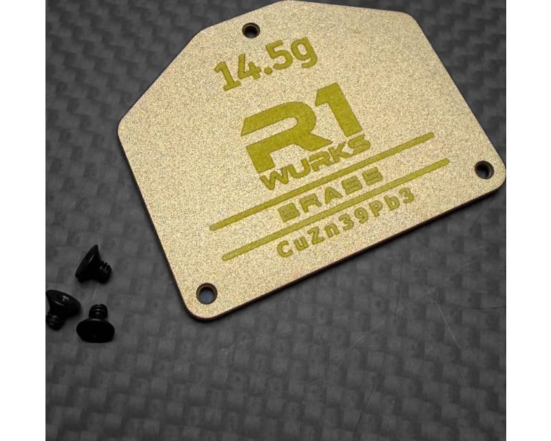 Tap to zoom R1WURKS R1B Brass Servo Weight Plate (14.5g)