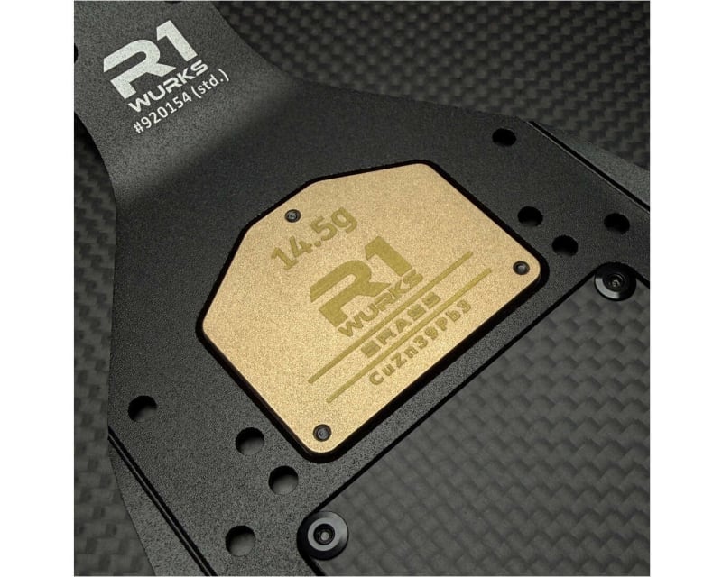 Tap to zoom R1WURKS R1B Brass Servo Weight Plate (14.5g)