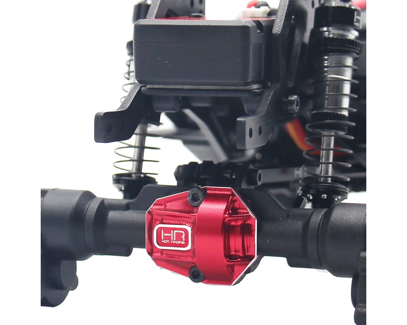 Red Aluminum Diff Cover Ascent 18
