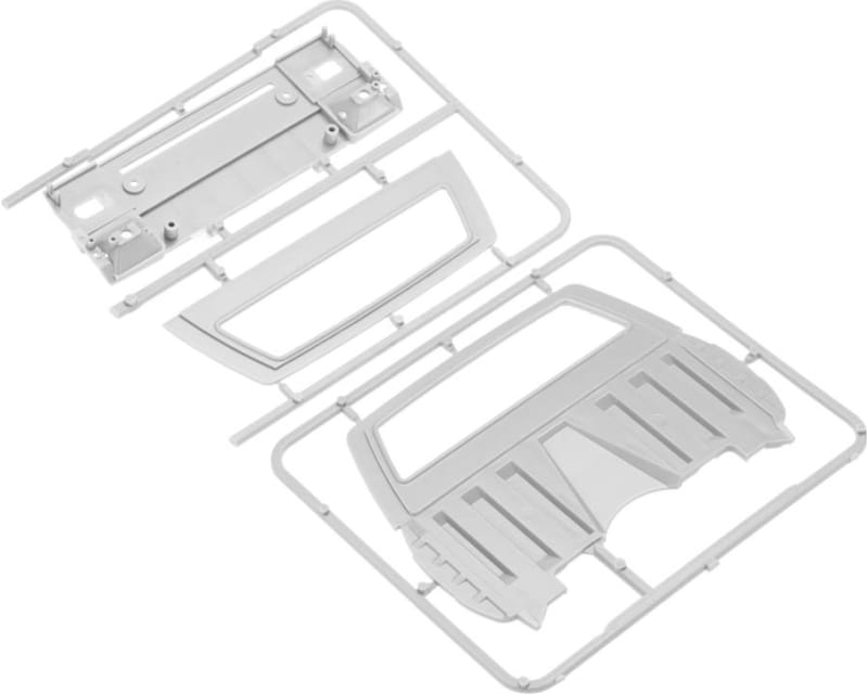 Mojave II Cab Back Panels And Grill Parts Tree (Primer Gray)