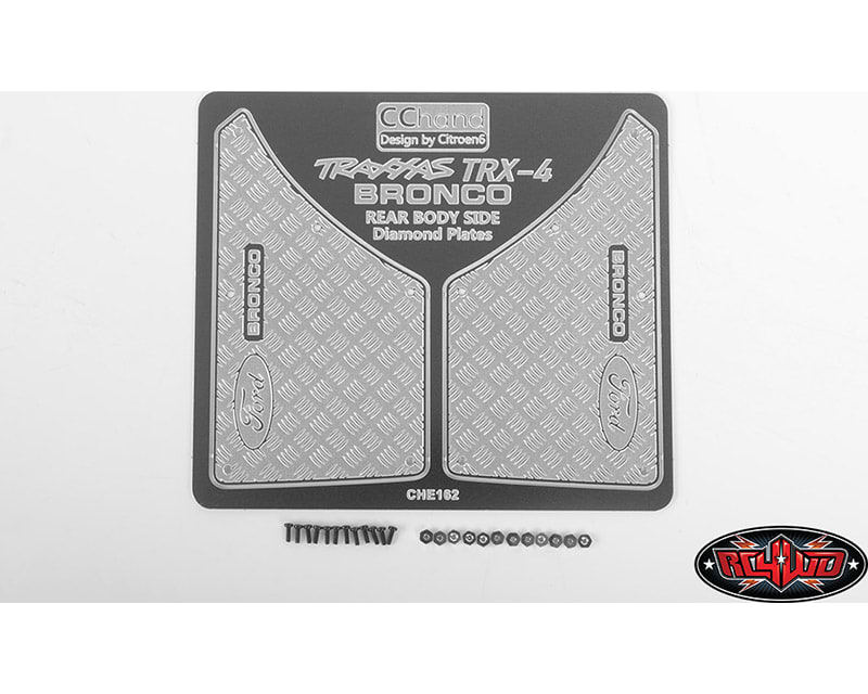 Rear Quarter Diamond Plates for TRA Trx-4 79 Bron Ranger