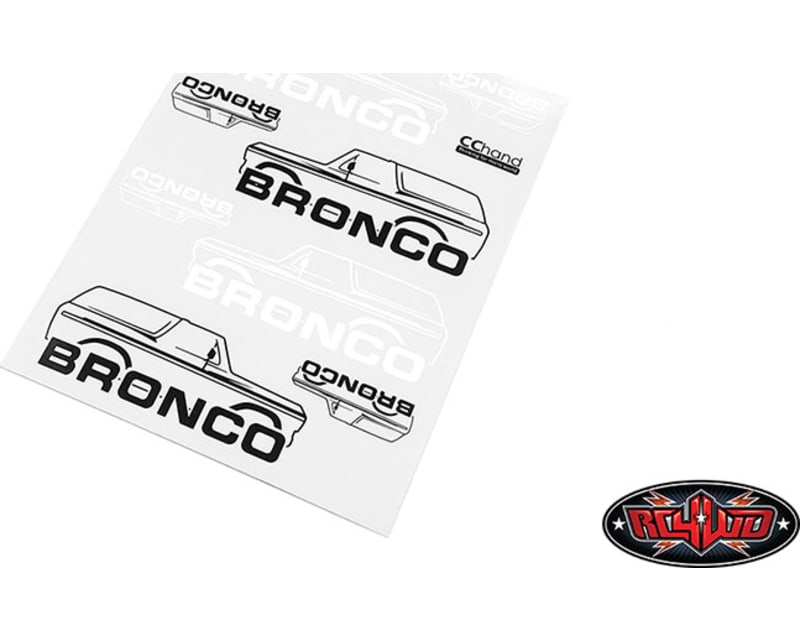 Tap to zoom Body Decals for TRA TRX-4 79 Bron Ranger XLT (Style B)