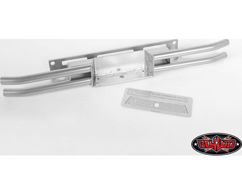 Silver Steel Tube Rear Bumper for Tamiya 1:10 Isuzu Type X CC-01