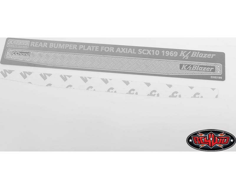 Rear Bumper Diamond Plates for Axial SCX10 II 1969 Chevy Bla