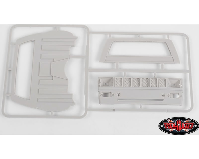 Mojave II Cab Back Panels And Grill Parts Tree (Primer Gray)