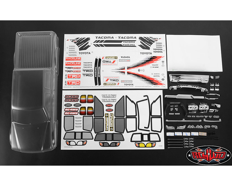 Rc4WD 2001 T0y0ta Tacoma 4 Door Body for Tf2 Lwb 313mm/12.3