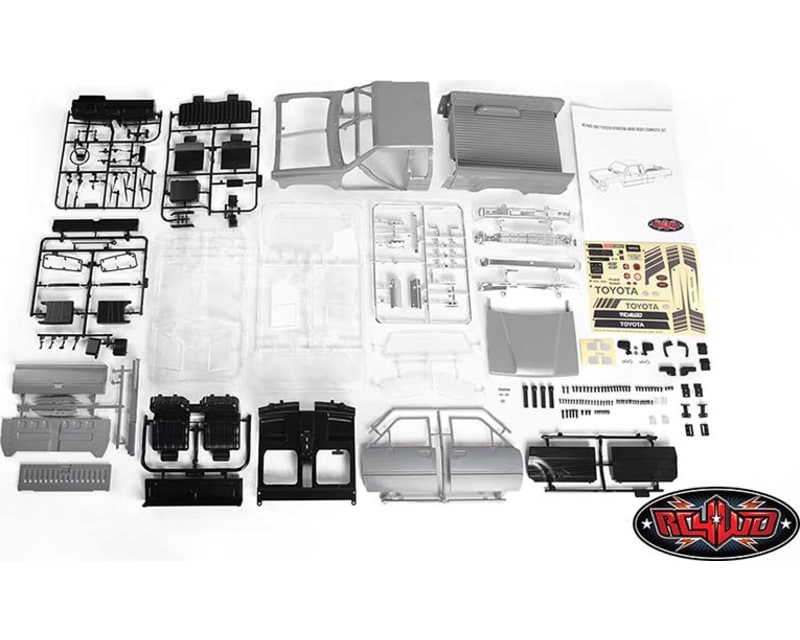 Tap to zoom Rc4WD 1987 T0y0ta Xtracab Hard Body Complete Set