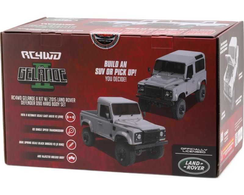 Gelande Ii 1/10 Scale Rock Crawler Kit W/2015 Land Rover Defende