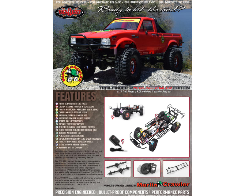 Marlin Crawler Trail Finder 2 RTR W/Mojave Ii Body