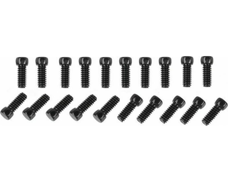 Scale Hex Head Bolts M1 6.4mm Black