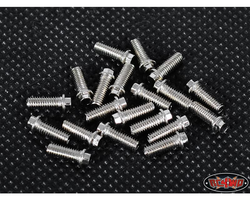 RC4WD Miniature Scale Hex Bolts M3x8mm Silver
