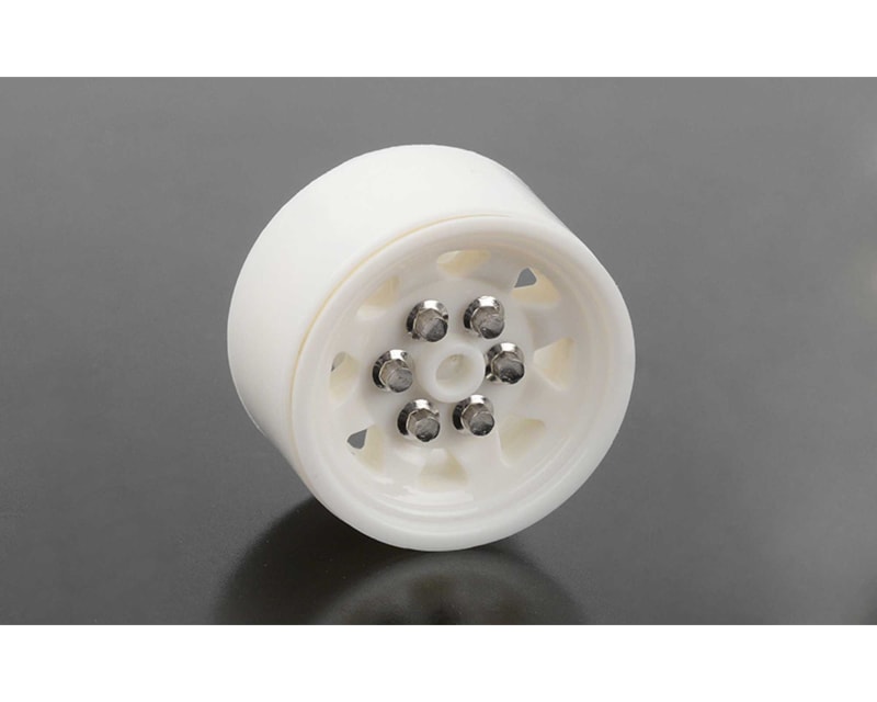 OEM Plastic 0.7 Beadlock Wheels White photo