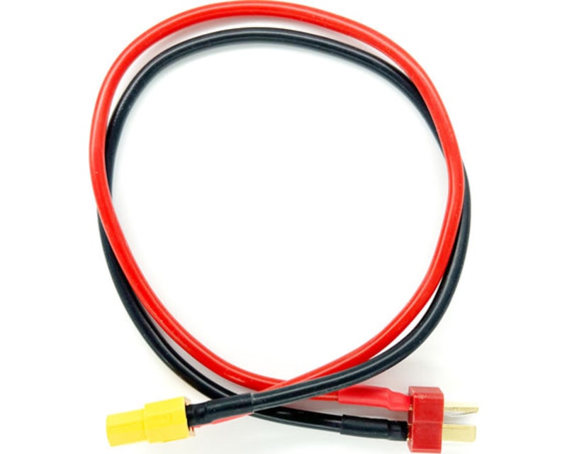 Charge Adapter: M T-plug style connector To M Xt60 - 300mm Wire