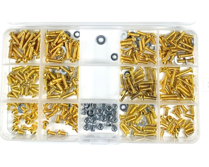 1:10 High Stainless Steel Screw Assortment Box for RC Car 330 Pc