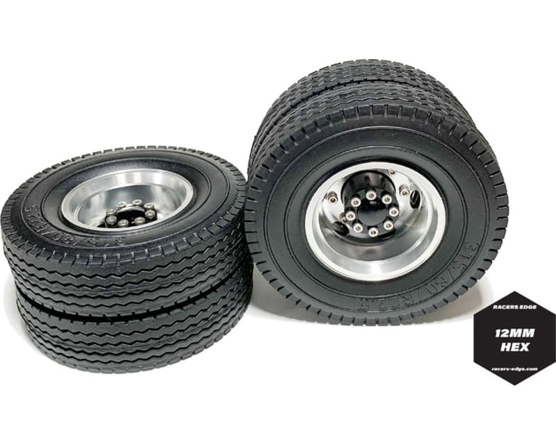 Tap to zoom 1/14 Premount Semi Rear Tire 2 pieces