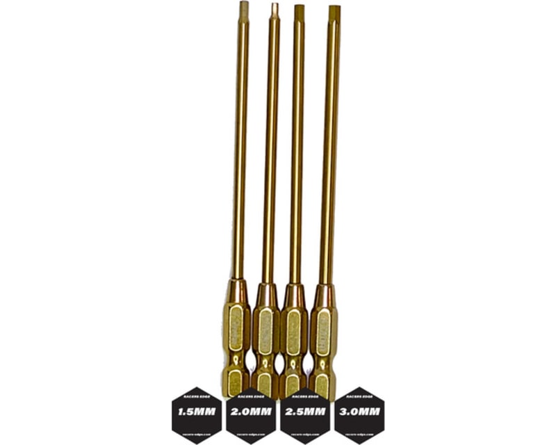 Titanium Allen Wrench Tips Power Tool Replacements 4 pieces