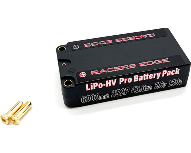 6000mAh 2S 7.6V 130C Shorty Hard Case 5mm Plug