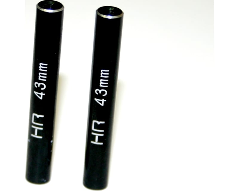 Aluminum Standoff Post Link 6x43mm w/ M3 Threads (Black)(2)