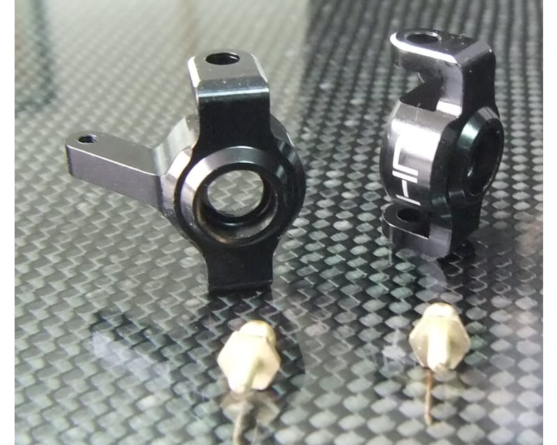 Black Aluminum Front Steering Knuckles