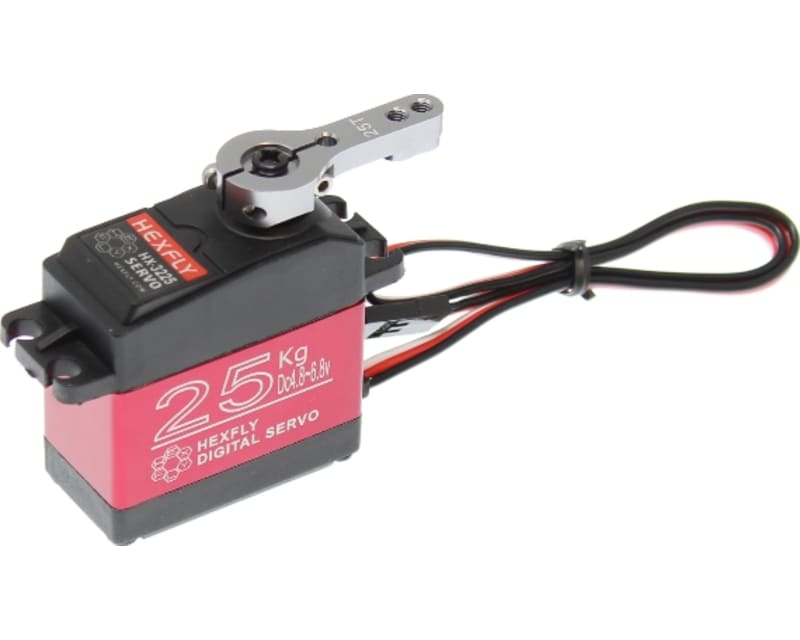 Tap to zoom Hexfly Servo 25kg Metal Gear Waterproof Servo .13/347 @6.8v