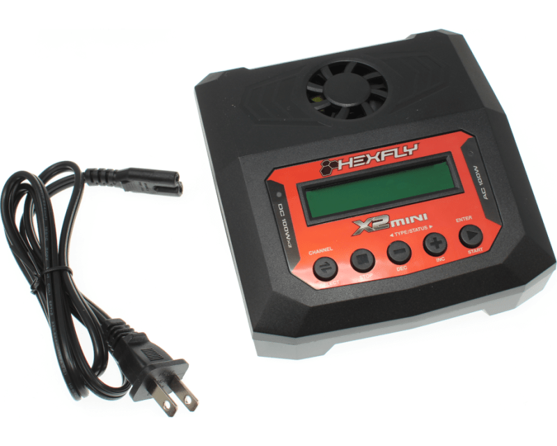 Hexfly X2 Mini Dual Intelligent Charger LiPo/LiFe/LiHv/LiIon/NiM