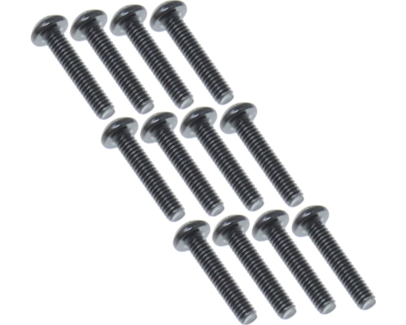 2.5x12mm Button Head Machine Thread Screws (12 pieces)