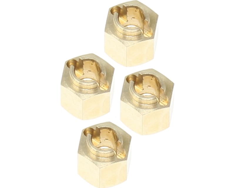 Tap to zoom Wheel Hexes (Brass)(4 pieces)