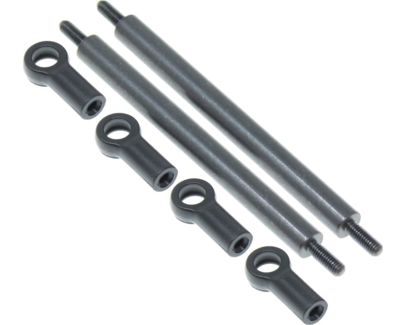 Front Upper Links (64.5mm)(Black)(2 Pieces)