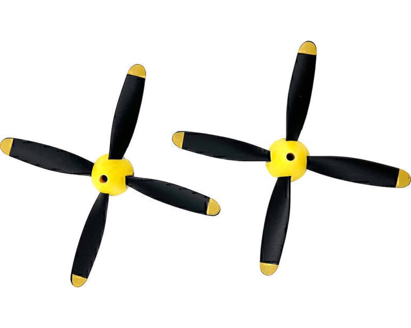 4-Blade Prop W/Spinner 2-Pack ; P-51 Obsession