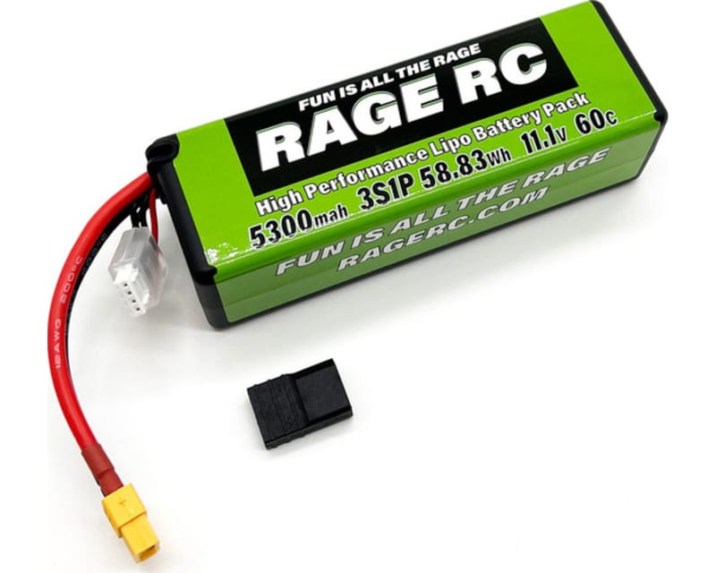 5300mah 3s 11.1v 60c Hard Case LiPo Battery with Xt60 Connector photo
