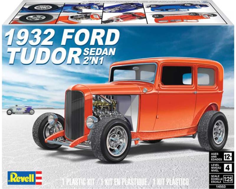 1/25 32 F0rd Tudor Sedan 2n1 Plastic Model Kit