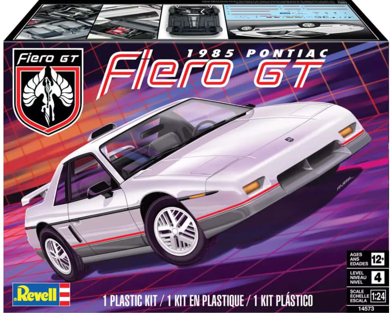 1/24 1985 Pontiac Fiero GT Plastic Model Kit