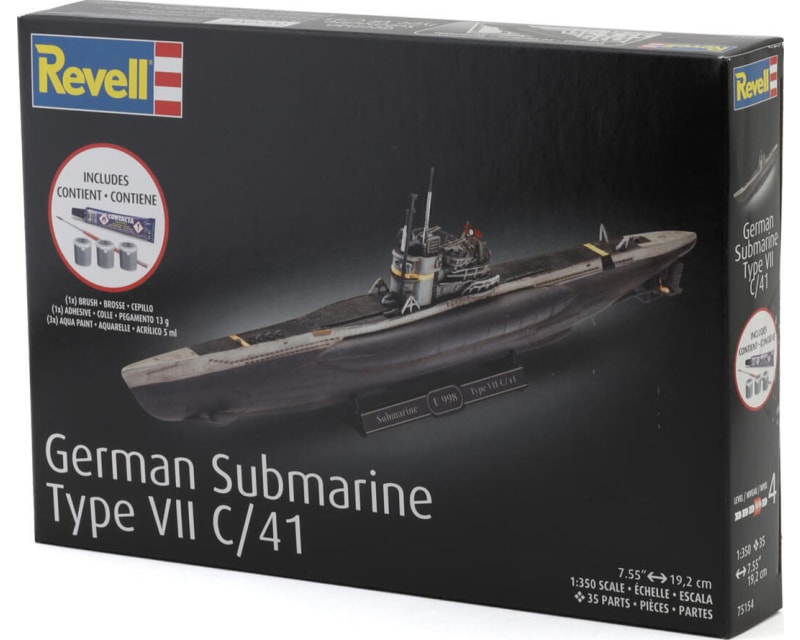 Tap to zoom 1/350 German Submarine Type Vii C/41 Plastic Model Kit