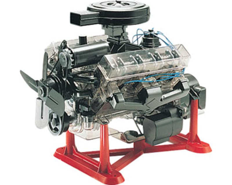 1/4 Visible V-8 Engine