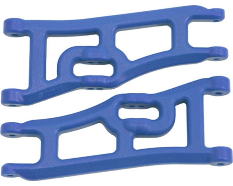 Wide Front A-arms Blue; Traxxas Rustler Stampede