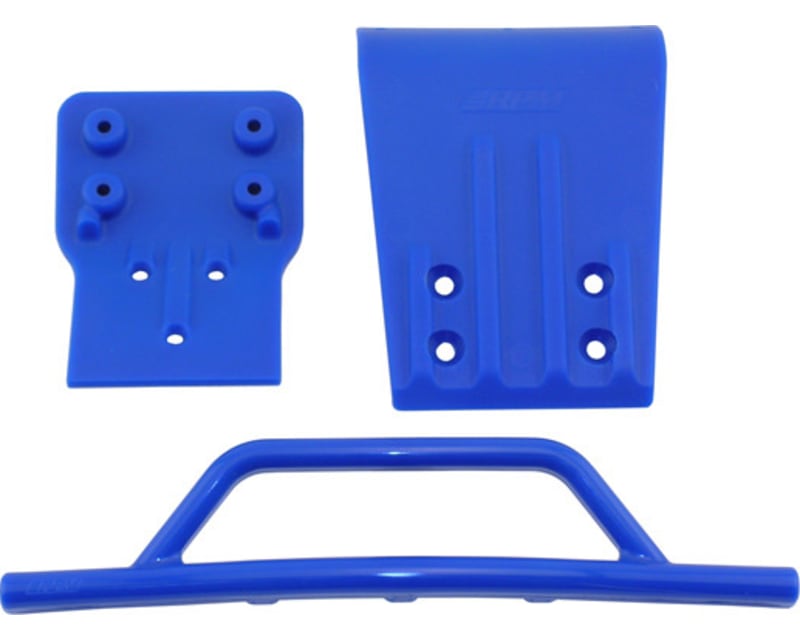 Front Bumper/Skid Plate Blue: Slash 4x4