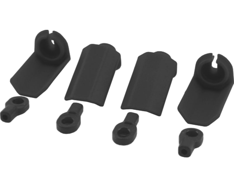 Shock Shaft Guard Black TRA 1:10 scale shocks (4)