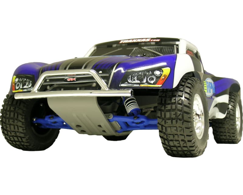 Front Bumper & Skid Plate Chrome/Gray: Slash