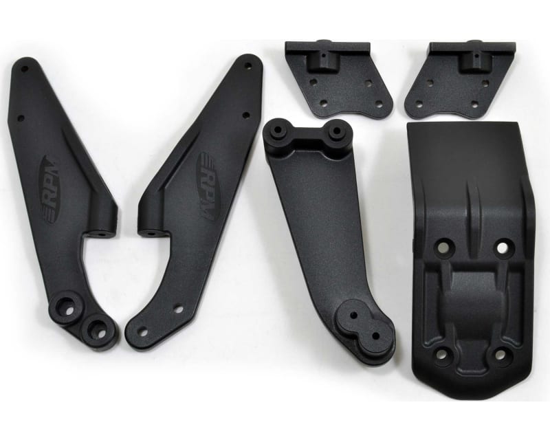 HD v2 Wing Mounts - Black: ARRMA Kraton 6S EXB v2