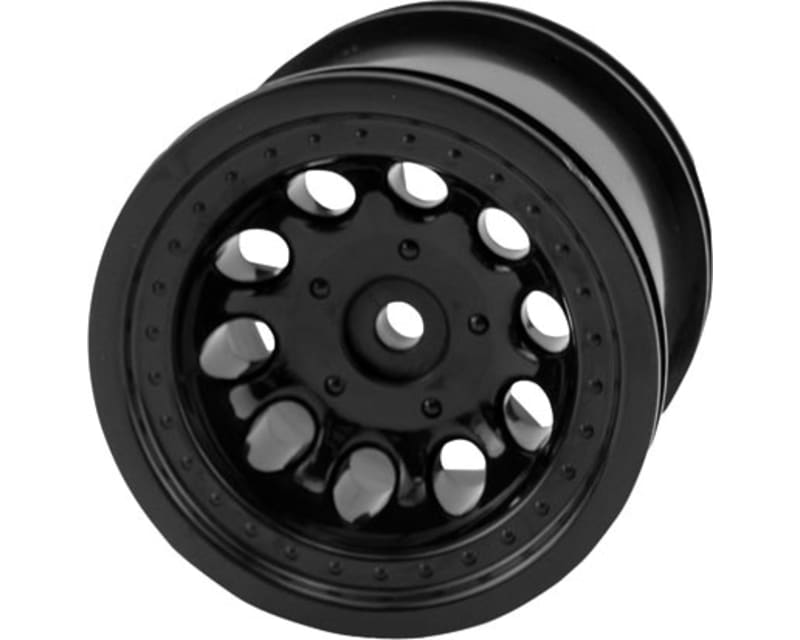 Black Revolver 2.2 Rear Wheels Rustler Stampede 2WD (2)