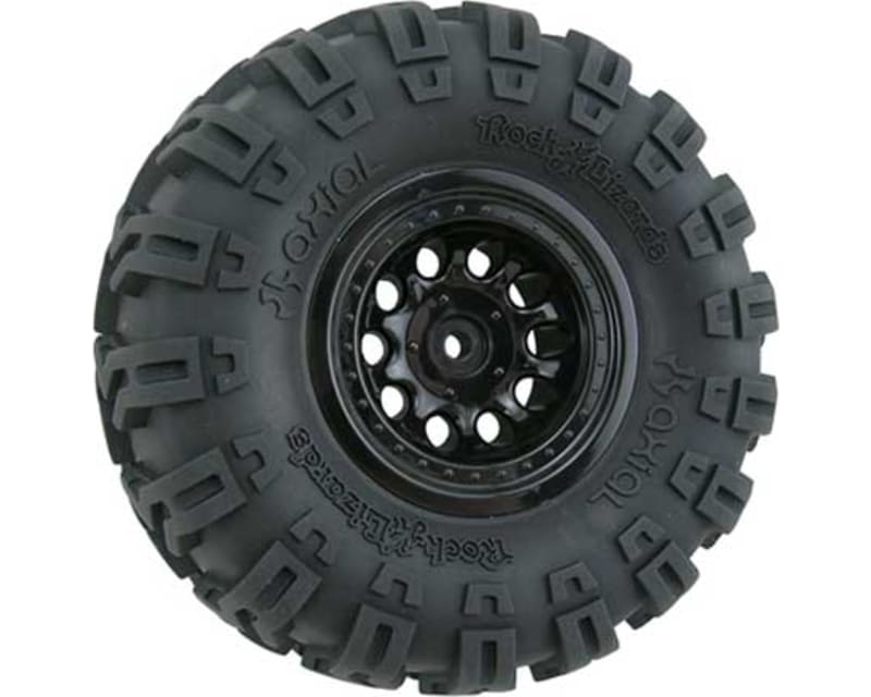 Black 2.2 Revolver Rock Crawler Wheels Wide Wheelbase (2)