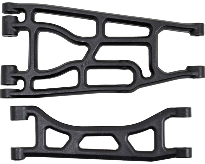Upper & Lower a-Arm Pair Black: Traxxas X-Maxx