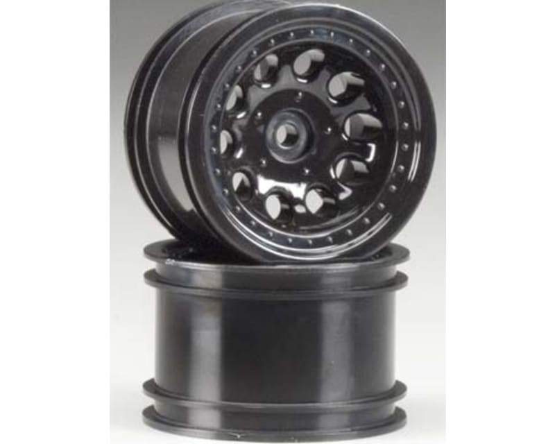 Black 2.2 Revolver Rock Crawler Wheels Narrow Wheelbase (2)