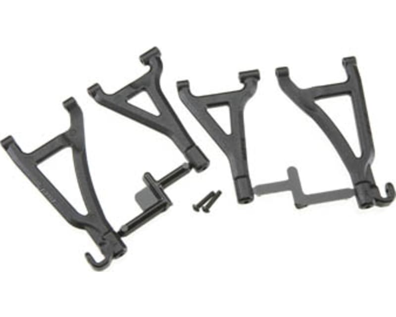 Front Up/Low A-arms Black: 1/16 ERV