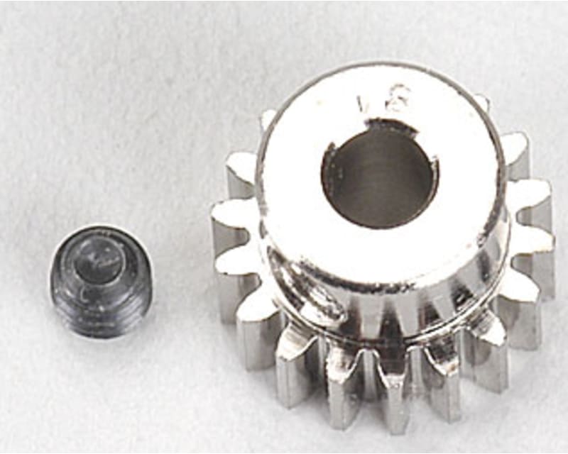 Nickel Plated Stee Motor Pinion 1/8 bore/48P/18T