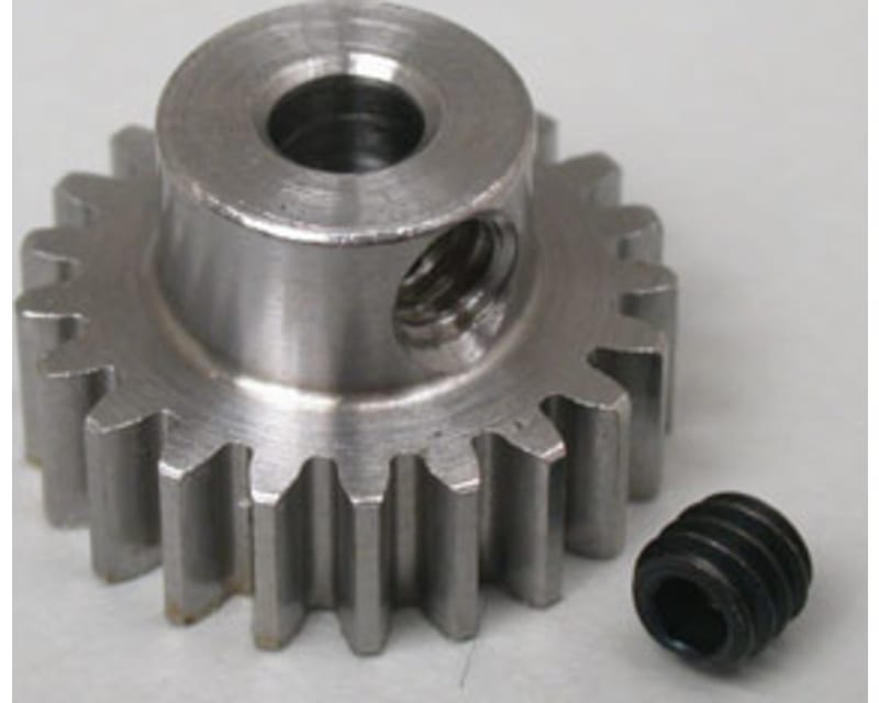Steel Alloy Motor Pinion Gear 1/8 /.6 Mod 21T