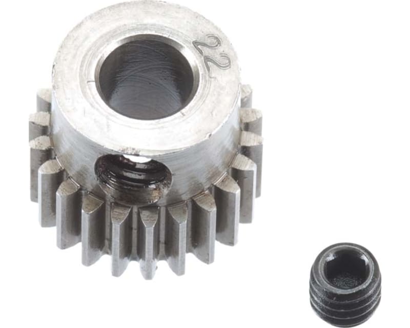 Hard Steel Motor Pinion 5mm bore / 48P / 22T